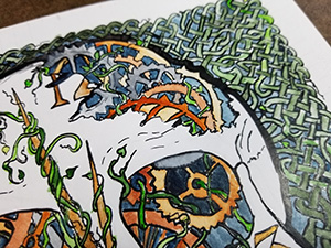 Detail from Having a Moment Painting