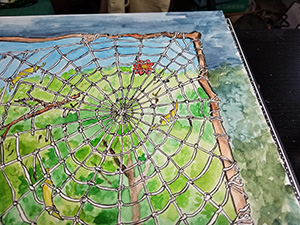 Detail from Wild Order Painting